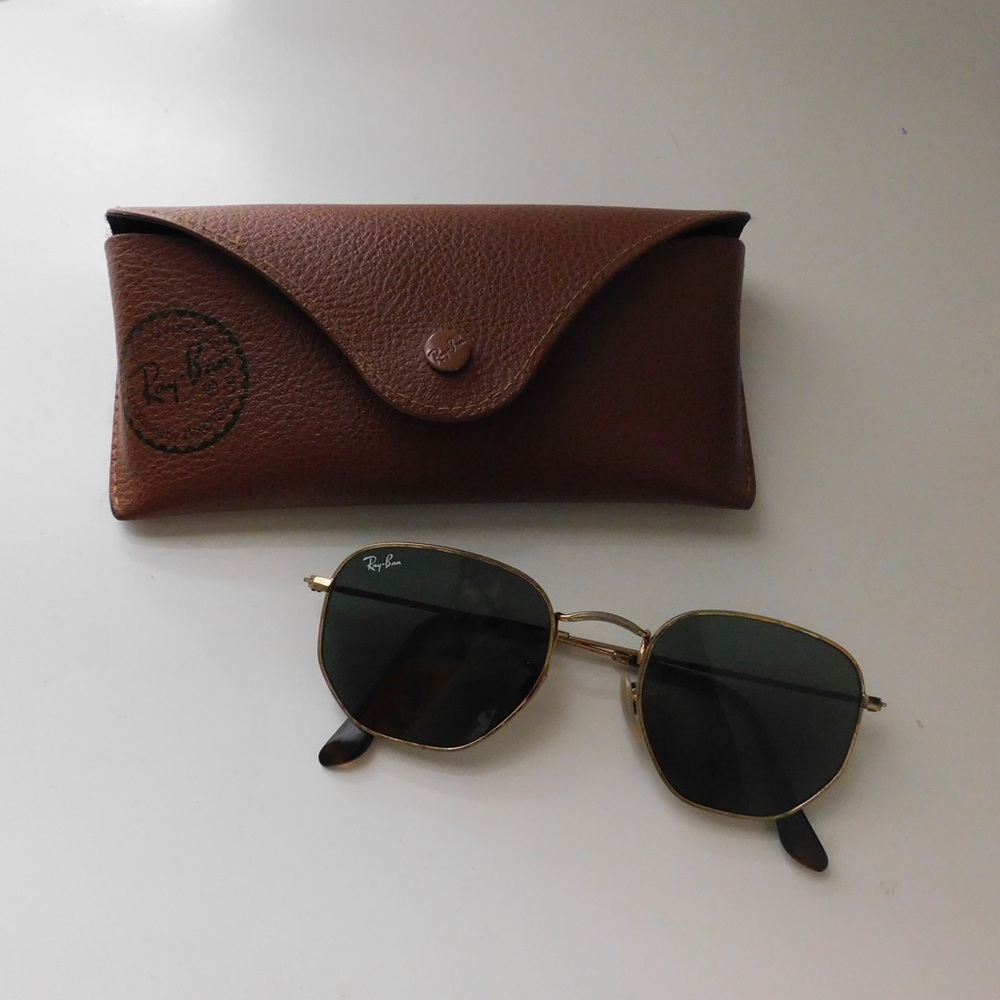 Ray Ban Hexagonal Flat Sunglasses